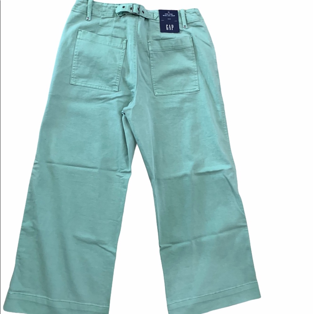 Gap High Rise Wide-Leg Crop stretch size 12